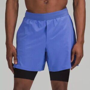 Lululemon Men's Vented Tennis Shorts 6" with 9" Liner